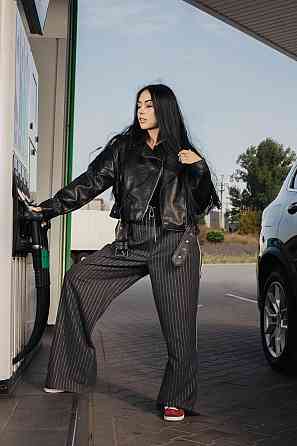 Куртка косуха жіноча весна/осінь Чорний L Харків