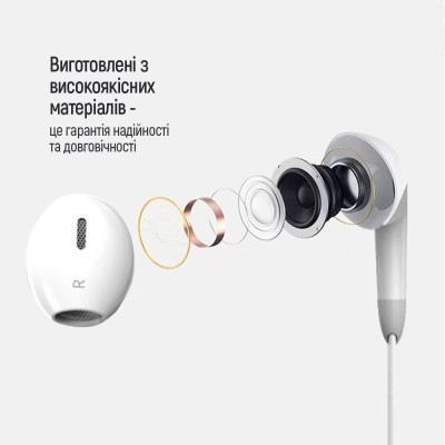 Наушники ColorWay 3.5 mm Wired Earphone Sound Wave White (CW-WD04WT) Винница - изображение 11