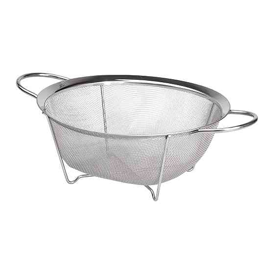 Zhongjing Друшляк з двома ручками 22 см дрібнокомірчаста сітка з нержавіючої сталі HP-19-2-22CM Коломыя