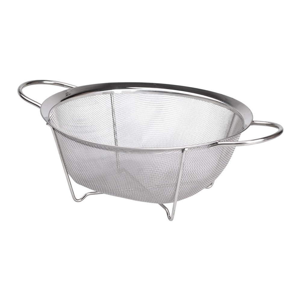 Zhongjing Друшляк з двома ручками 22 см дрібнокомірчаста сітка з нержавіючої сталі HP-19-2-22CM Коломыя - изображение 2