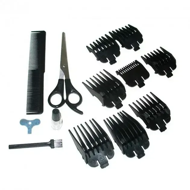 Машинка для стрижки волосся ProGemei GM-1016 професійна, акумуляторна, з насадками Одеса - фото 8