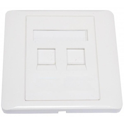 Рамка Kingda Рамка на два порта, шторка, 86х86 (KD-FP06) Вінниця - фото 1