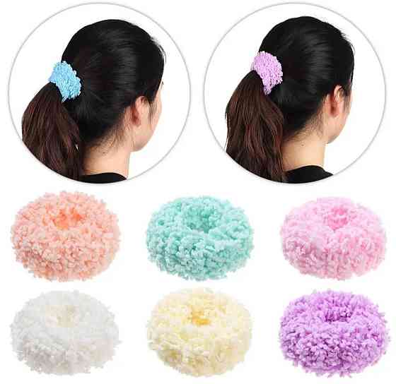 Люмінісцентна гумка для волосся Блакитний Сміла