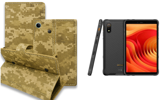 Книжка-трансформер для планшета Ulefone Armor Pad Lite, Armor Pad Pro, колір Black Pixel Київ