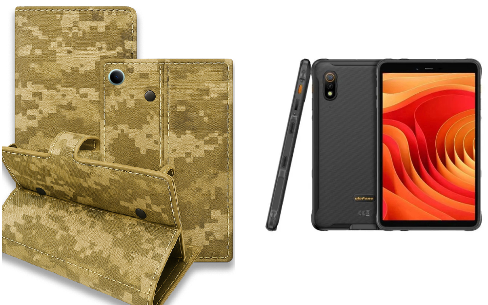 Книжка-трансформер для планшета Ulefone Armor Pad Lite, Armor Pad Pro, колір Black Pixel Київ - фото 1