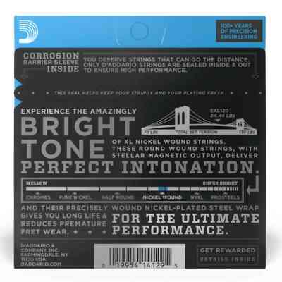 Струны для гитары D'Addario XL Nickel Wound Super Light Plus (9.5-44) (EXL120+) Винница