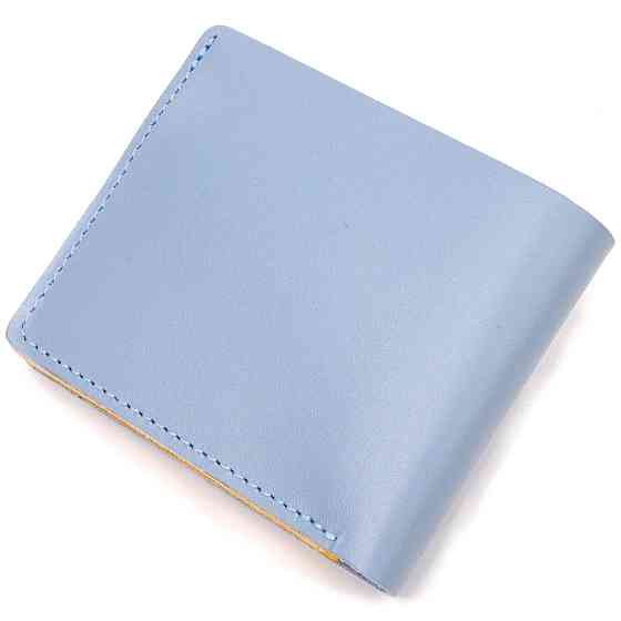 Оригинальное кожаное портмоне в два сложения комби двух цветов Сердце (GRANDE PELLE) Киев