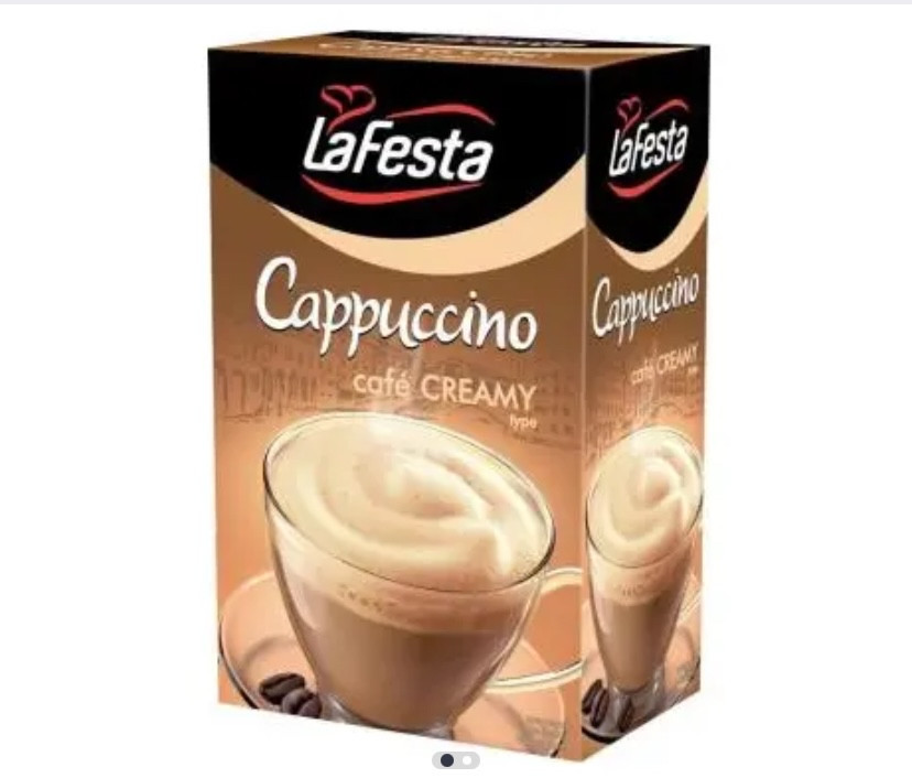 Кавовий напій La Festa Cappuccino Vanilla. Кавовий напій Капучино з ванільним смаком 10 пакетів Виноградів - фото 1