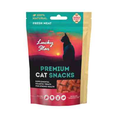 Лакомство для котов Lucky Star Кусочки вяленой трески 65 г (4820281500695) Винница