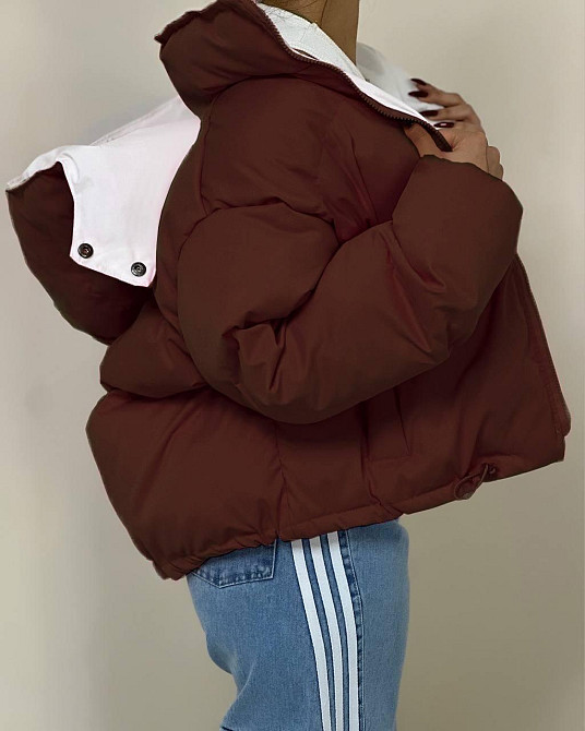 Жіноча стильна повсякденна куртка плащівка еммі Шоколад, 42/44 Одеса - фото 5