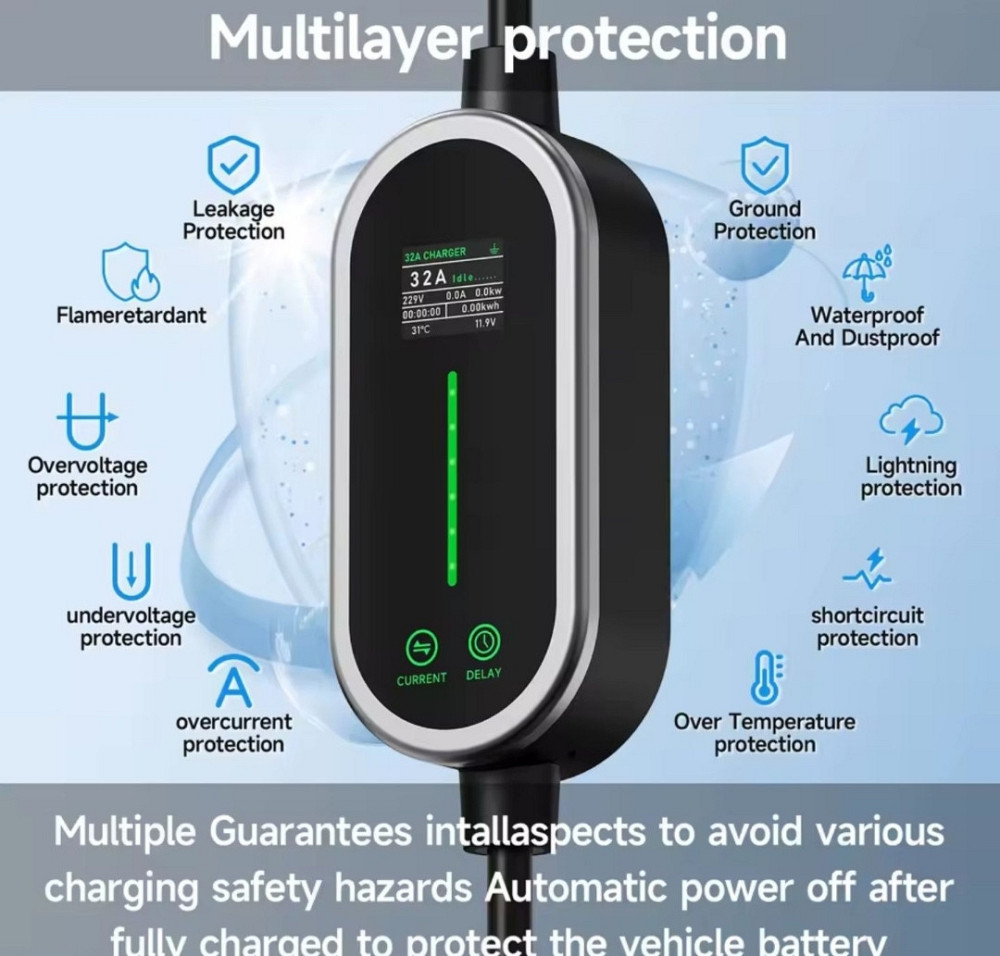 Зарядка для електроавтомобіля Type 2 1 GBT з WiFi заправка. Харків - фото 2