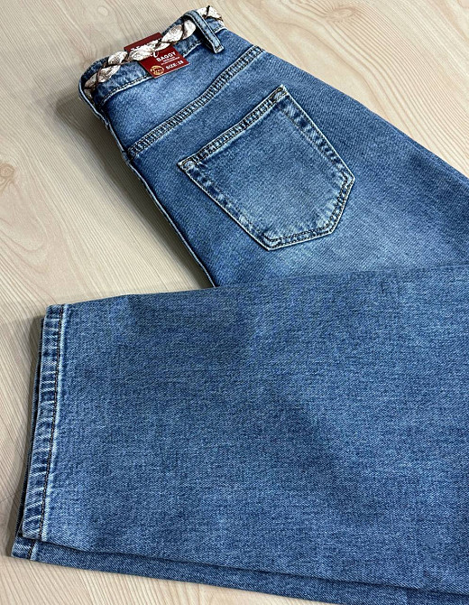 Джинси жіночі Vanver 2008 skater jeans з поясом банани сині, синій, 32, 32, 88 см, 119 см Київ - фото 7