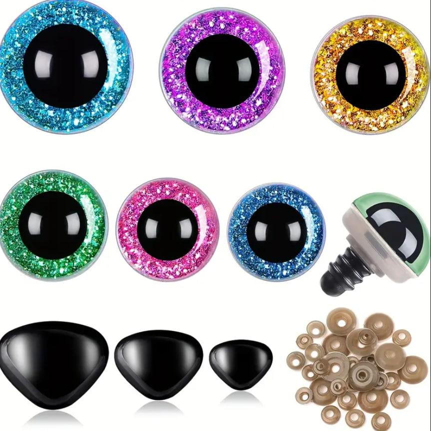 Набор глаз и носиков с шайбами для изготовления игрушек и кукол, разные размеры и цвета, набор 180 ш Киев - изображение 1