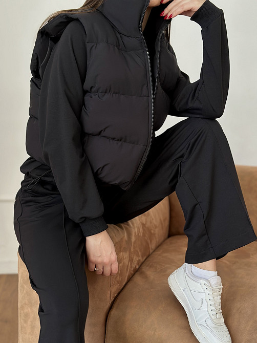 Жилетка черная женская укороченная Черный 42/44 Харьков - изображение 10