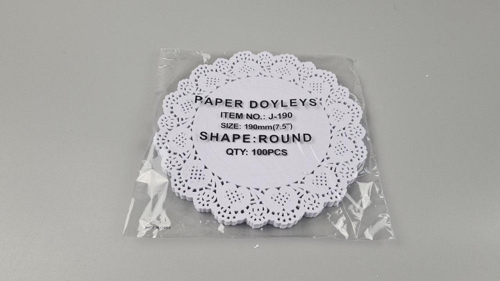 Салфетка ажурная Ф19 (100шт) белая (1 пачка) Харьков - изображение 1