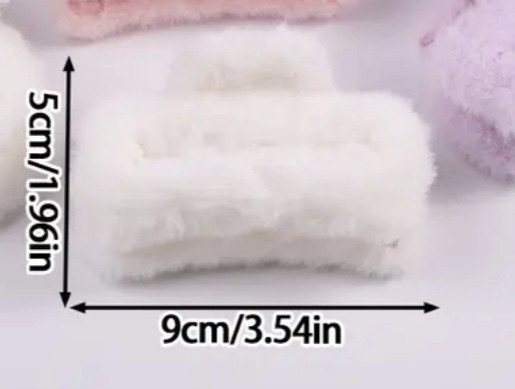 Шпилька крабік із хутра 9 см Фіолетовий Сміла - фото 3