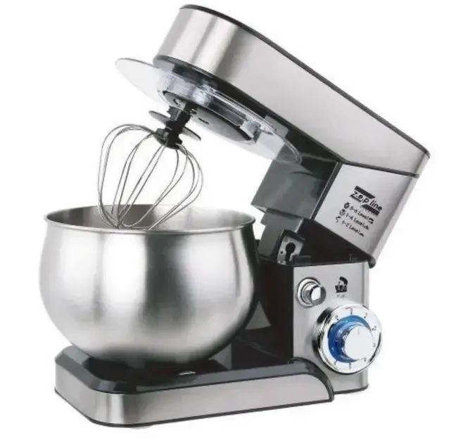 Планетарный миксер тестомес Zepline ZP-105 из нержавеющей стали Кухонный комбайн с чашей на 6л мощностью 3500 Вт Коломыя - изображение 4