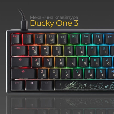 Клавіатура Ducky One 3 SF Cherry MX Brown RGB UA USB Black (DKON2167ST-BUAPXCLAWSC1) Вінниця - фото 9