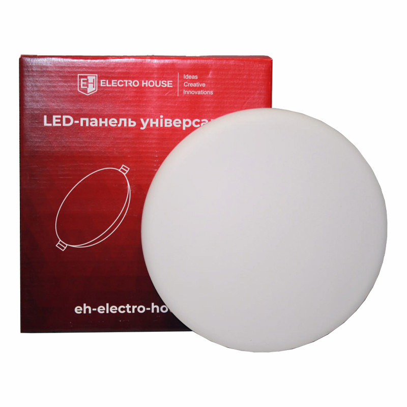LED панель універсальна кругла Ø220 мм 32Вт, нейтральний білий 4000К, 3200 Лм Дніпро - фото 1