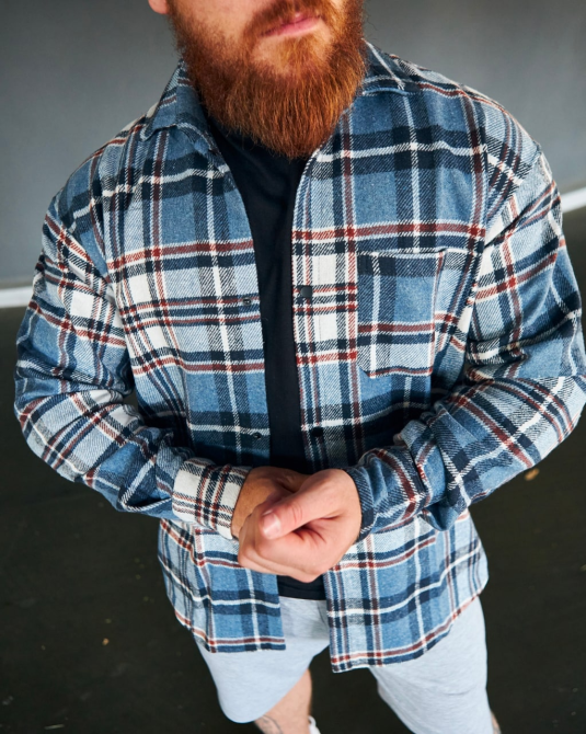 Тепла сорочка Блакитний S Харків - фото 7