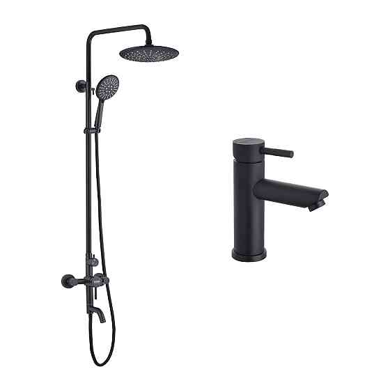 Набор 2 в 1 душевая система Kroner Edelstahl Klassisch-SCH063 + смеситель Edelstahl Klassisch-SCH010 Киев