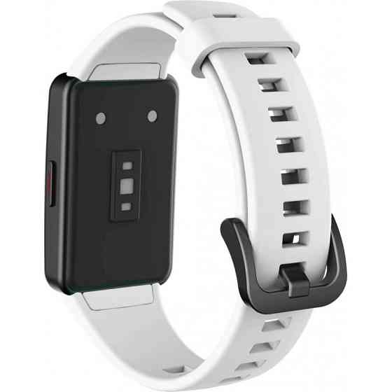 Силиконовый ремешок для фитнес-браслетов Huawei Honor Band 6 (Белый) Николаев