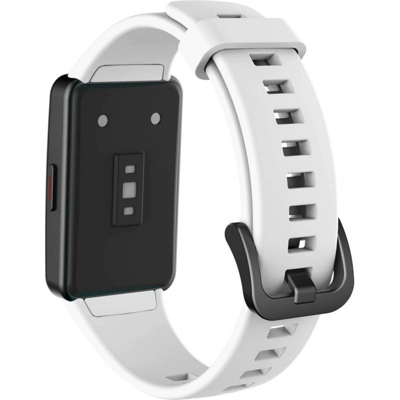 Силиконовый ремешок для фитнес-браслетов Huawei Honor Band 6 (Белый) Николаев - изображение 4
