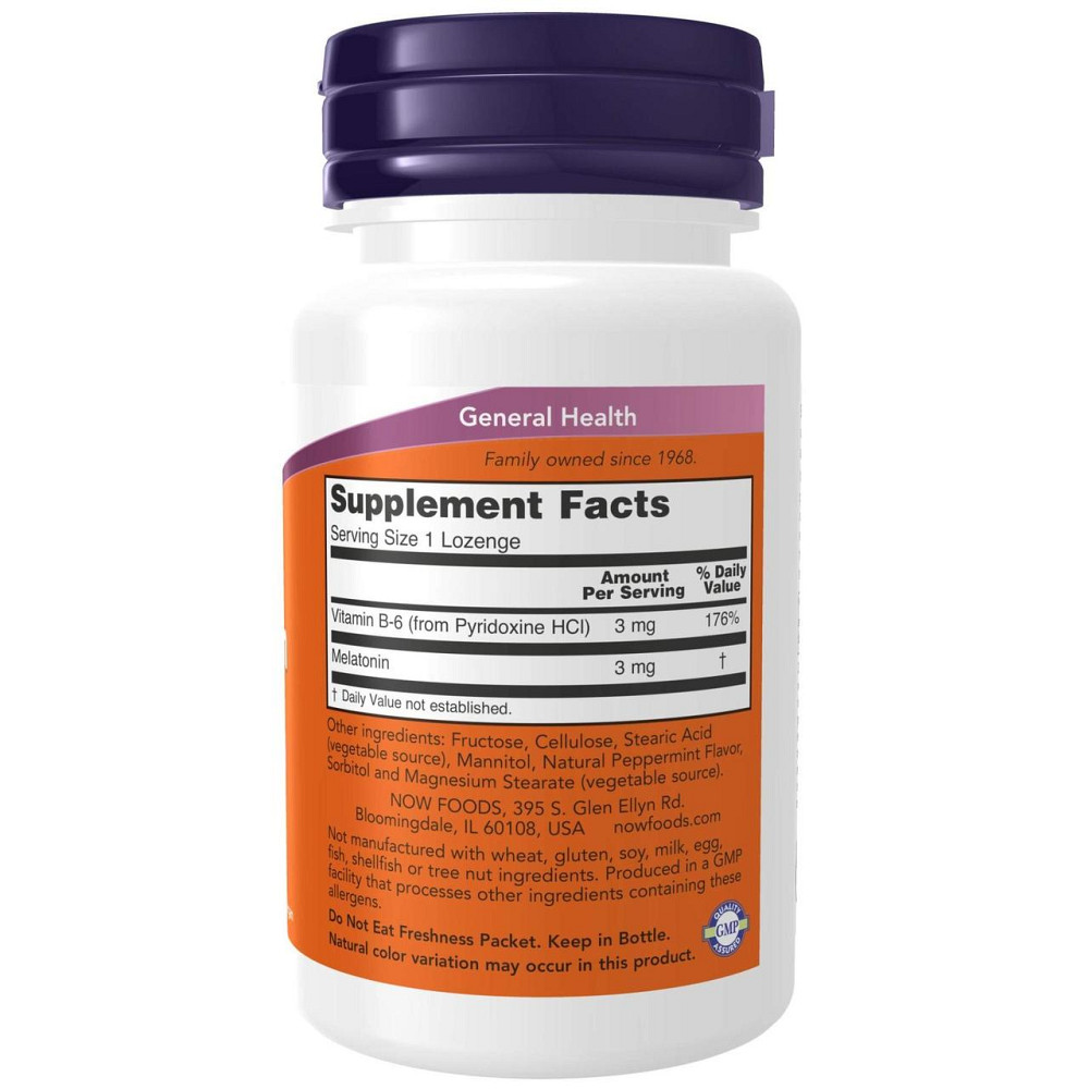 Мелатонин улучшение сна Now Foods Melatonin 3 мг 90 лед Киев - изображение 2