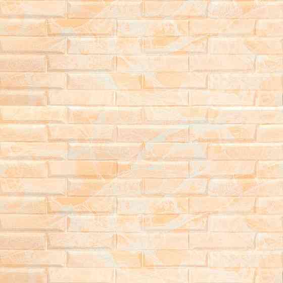 Самоклеюча 3D панель жовто-біла під цеглу Київ