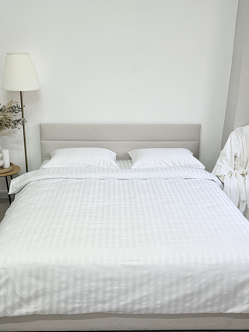 Ecotton Наволочка зі страйп-сатину 1 шт. Ecotton 70х70 см готельна білий Коломия - фото 9