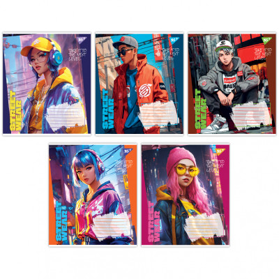 Тетрадь Yes Street wear А5 36 листов клетка (767071) Винница - изображение 1