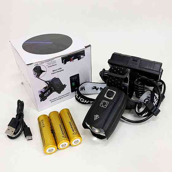 Фонарь налобный BL-T35-P160 3x18650 MO-33 Львов