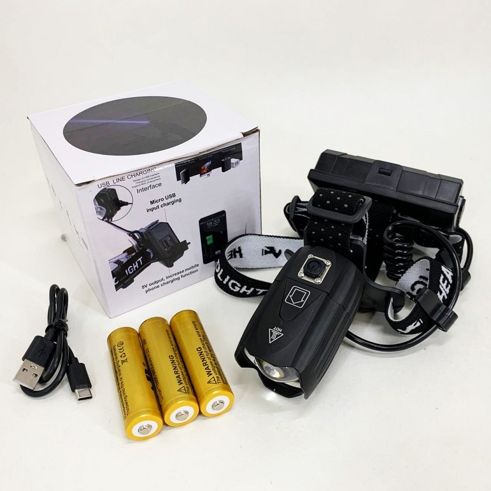 Фонарь налобный BL-T35-P160 3x18650 MO-33 Львов - изображение 5