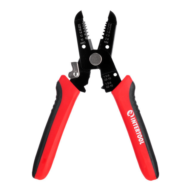 Съемник изоляции, Ø 0,8-2,6 мм, 65 Mn INTERTOOL HT-7028 Киев - изображение 1