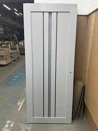 Двері екокошпон, Полотно, серія TETRA, Модель Т-03 (сатин) Колір: Сірий мат. (НОВИНКА) Київ