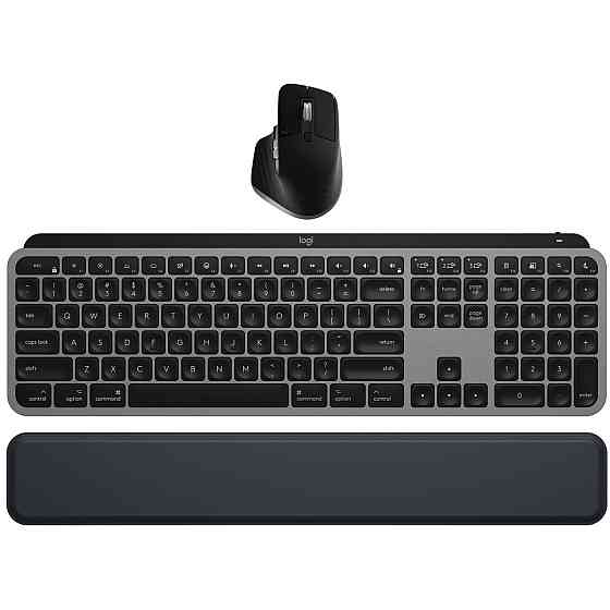 Комплект (клавіатура, миша) бездротовий Logitech MX Keys S Combo for Mac Space Grey (920-012845) Харків