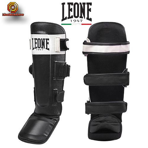 Накладки на ноги LEONE для занять ММА бойовим самбо кікбоксингом чорні розмір S Захист гомілки та стопи Київ - фото 9