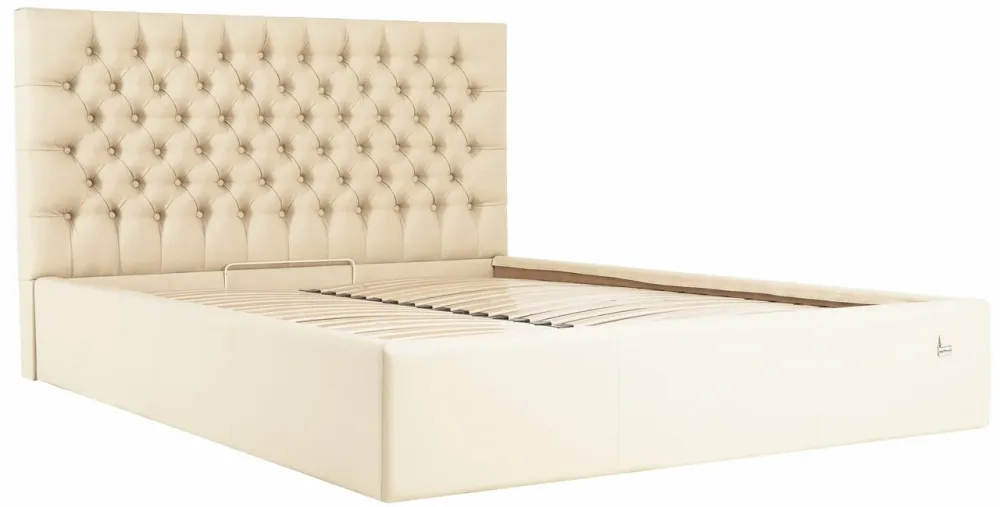 Кровать Cambridge Comfort 140 х 190 см Fly 2207 С подъемным механизмом и нишей для белья Бежевый Днепр - изображение 16