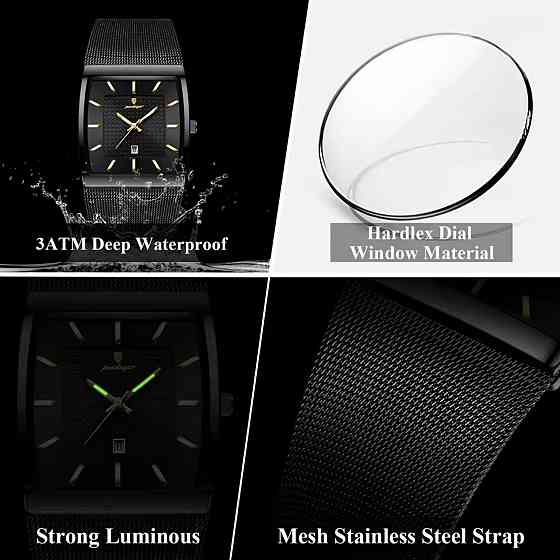 Годинник чоловічий наручний Poedagar Chain Чорний Київ