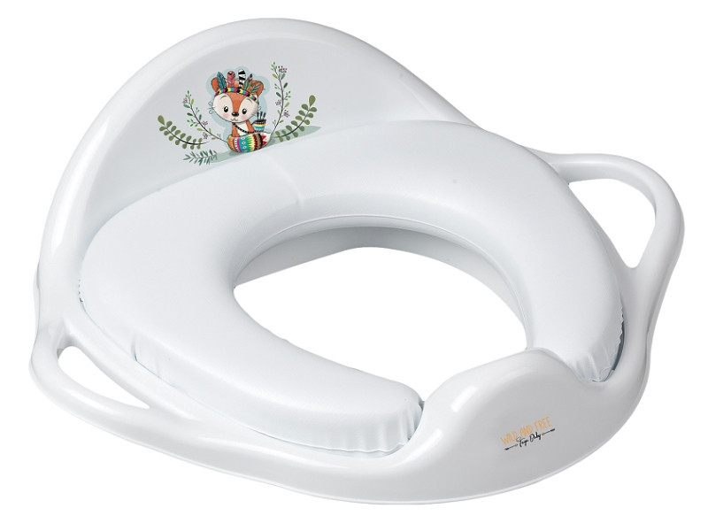 Накладка дитяча антиковзка  на сидіння унітазу WILD&FREE LITTLE FOX  white Київ - фото 1
