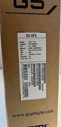 Новий Gigabyte G5 i5-13500H RTX 4060 8Gb RAM 16 Gb DDR5 SSD512Gb Ноутбук Київ