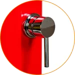 Душ солнечный  алюминиевый с мойкой для ног. красный A620/3027. 22 л Киев - изображение 5