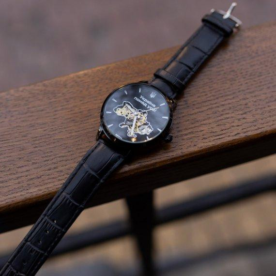 Чоловічий наручний годинник Besta Skeleton UA (Чорний) Вінниця - фото 10