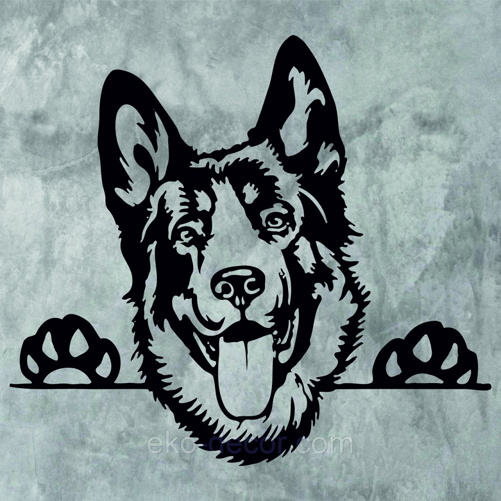 Декоративне настінне Панно «Вівчарка», Декор на стіну 70*63 см, Чорний Київ - фото 10