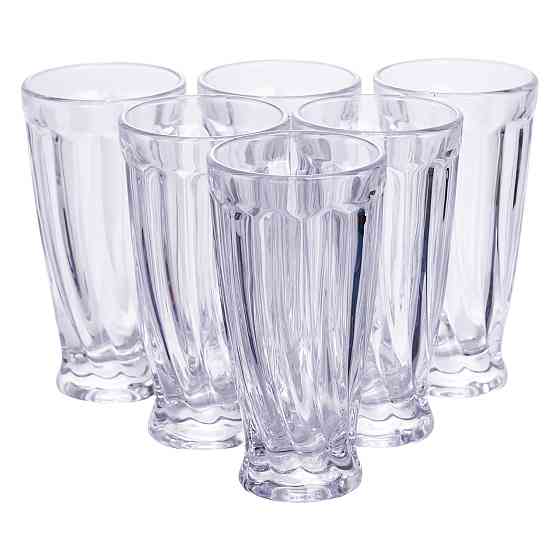 Yiwu Набір глечик 1 л зі склянками 6 (шт) по 300 мл для напоїв Прозорий HP-19-24 Коломия