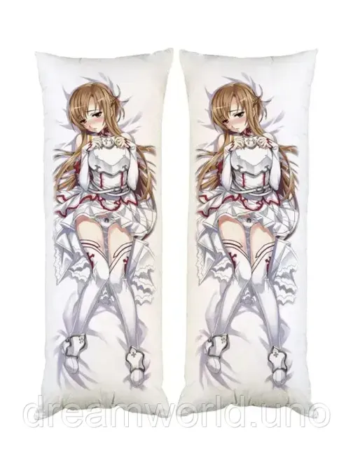 Подушка дакімакура Асуна Майстер меча онлайн декоративна парова подушка для обіймання 30х60 Харків - фото 1