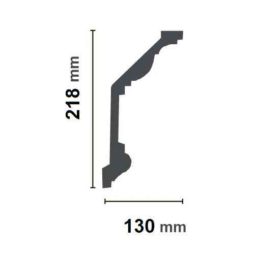 Карниз полиуретановый гладкий Gaudi Decor P 132 Днепр