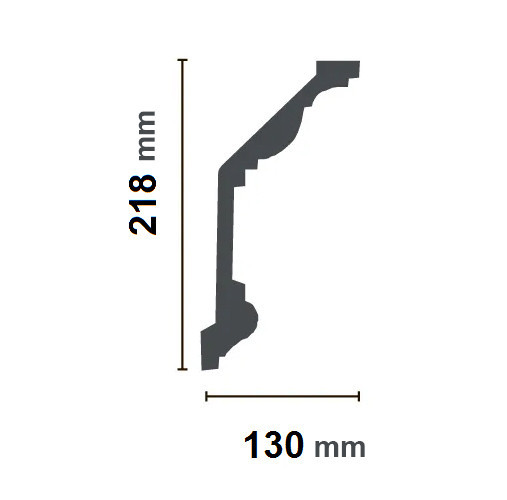 Карниз поліуретановий гладкий Gaudi Decor P 132 Дніпро - фото 3