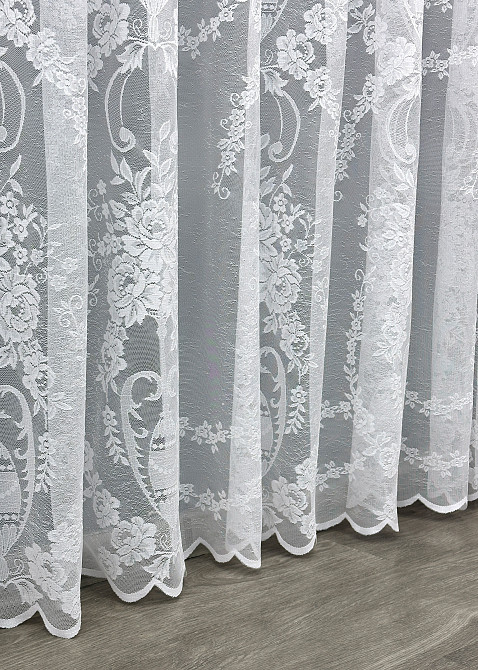 Тюль жакард колір білий 1969т Київ - фото 6