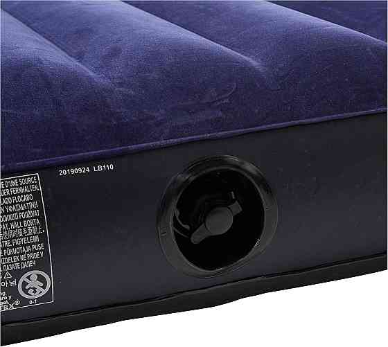 Матрас Intex 64757 Classic Downy синий 99×191×25 см надувной флокированный водонепроницаемый Fiber-Tech с Киев